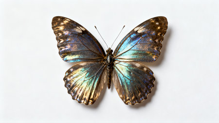 Butterfly isolated on a white background. Close-up.の素材