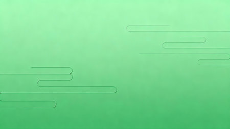 abstract green background with some smooth lines in it (3d render)の素材