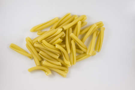 Uncooked italian pasta, caserecceの写真素材