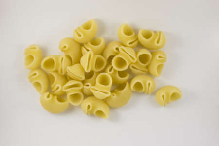 Italian pasta uncooked, chioccioleの写真素材