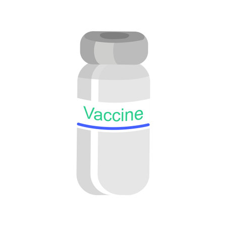 For injection vial vaccine. Vaccination against coronavirus, influenza.のイラスト素材