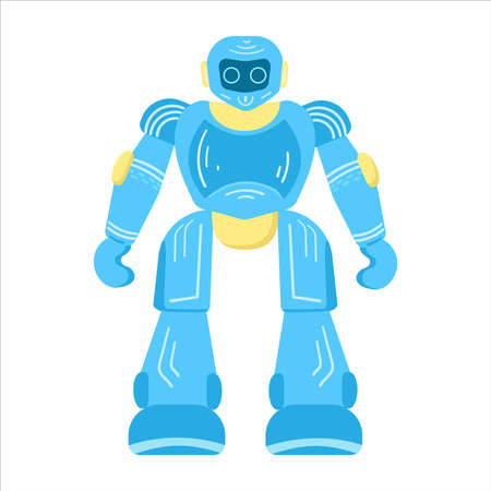 Robot kid. Cartoon style.のイラスト素材