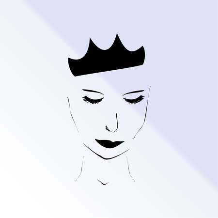 the snow Queen,vector illustrationのイラスト素材
