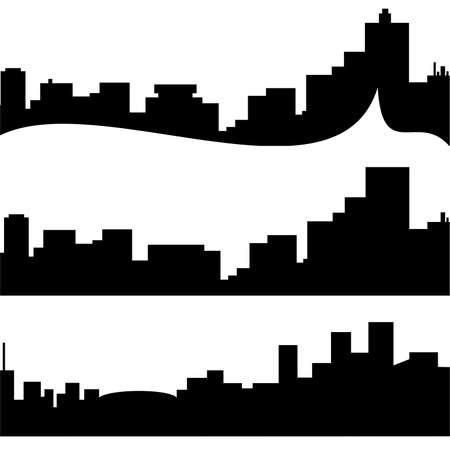 the city at night on white background,vector illustrationのイラスト素材