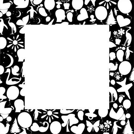 abstract white square,vector illustrationのイラスト素材