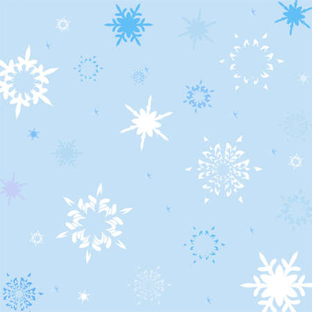 winter background made of snowflakes,vector illustrationのイラスト素材