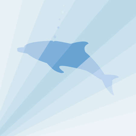 composite figures of Dolphin illustrationのイラスト素材