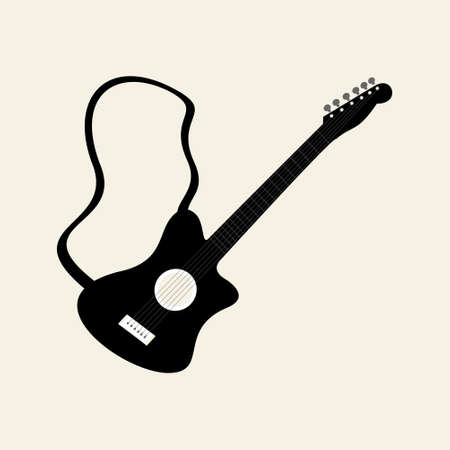 instrument guitar picture illustrationのイラスト素材
