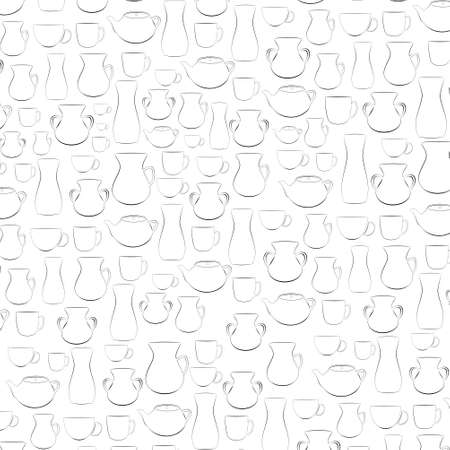 cookware set iconsのイラスト素材