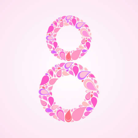 Calendar eight abstract,vector illustrationのイラスト素材