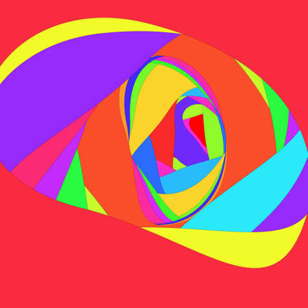 abstraction from objects of different colors,vector illustration