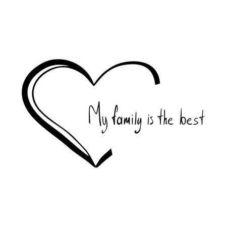 heart with love for mom,vector illustrationのイラスト素材