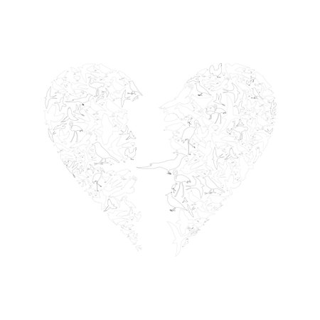 birds flying high,vector illustrationのイラスト素材