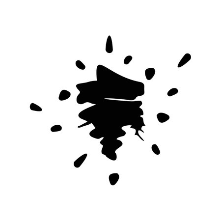 blot on paper,vector illustrationのイラスト素材