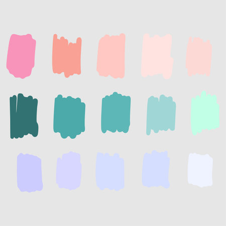 brush masks on paper,vectorのイラスト素材