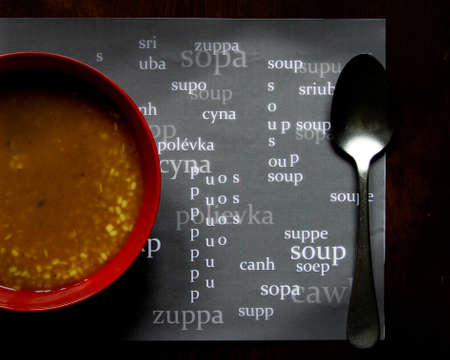 Image of a bowl of soupの写真素材