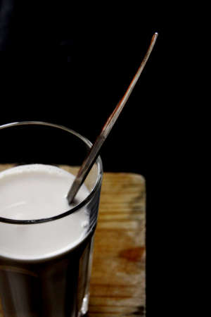 Picture about a glass of milkの写真素材