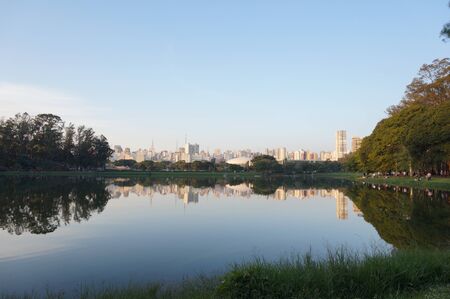 Ibirapuera park viewの写真素材