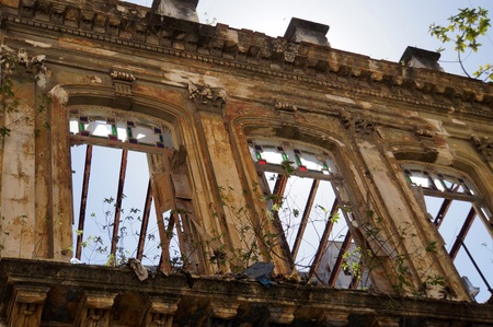 Ruins with no ceiling, Havanaの写真素材