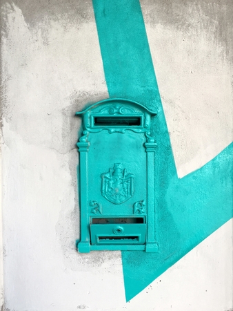 Mailbox in blue