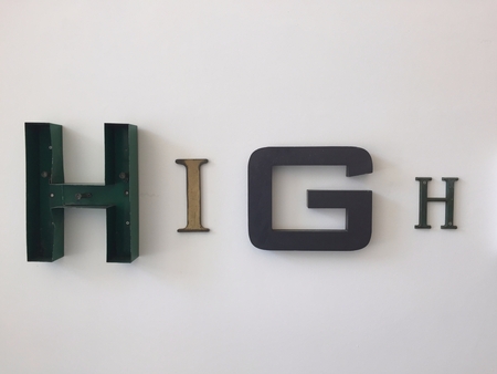 High, single word decorationの写真素材