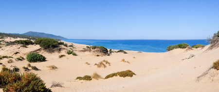 Piscinas beach dunes  in  Green coast, west Sardinia, Italyの写真素材