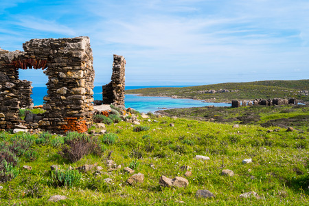 Landscape in Asinara island in Sardinia, Italyの写真素材