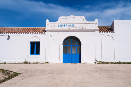 Old prison in Asinara island in Sardinia, Italyのeditorial素材