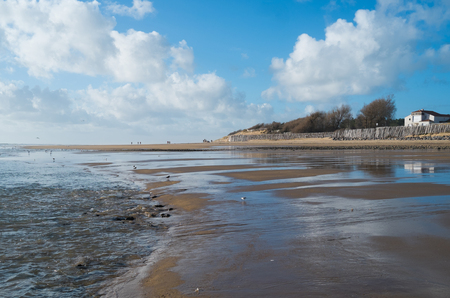 Beach in La Tranche sur mer, Franceの写真素材