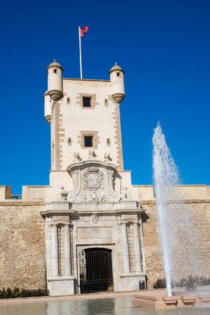 Plaza de la Constitucion, Cadiz, Andalucia, Spainの写真素材