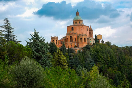 San Luca Sanctuary in Bologna, Italyのeditorial素材