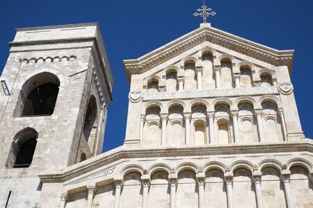Santa Cecilia Cathedral in Cagliari, Sardinia, Italyの写真素材