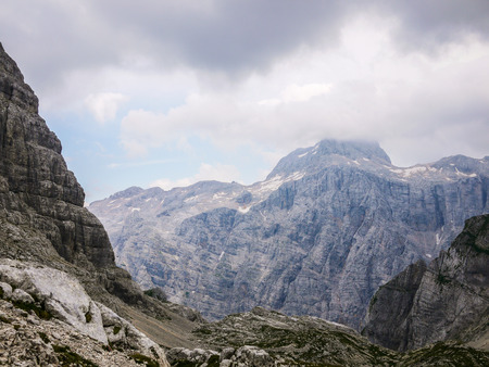 Triglav montain in Triglav National Park, Sloveniaの写真素材