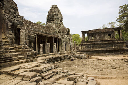 temple in Angkor, Siem Reap, Cambodiaの写真素材