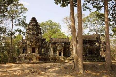 Temple in Angkor, Siem Reap, Cambodiaの写真素材