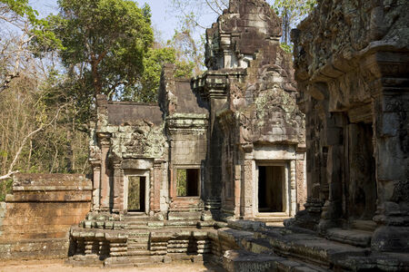 Temple in Angkor, Siem Reap, Cambodiaの写真素材