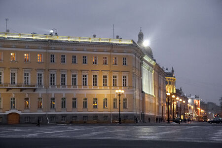 Street of St Petersburg form Palace Squareのeditorial素材