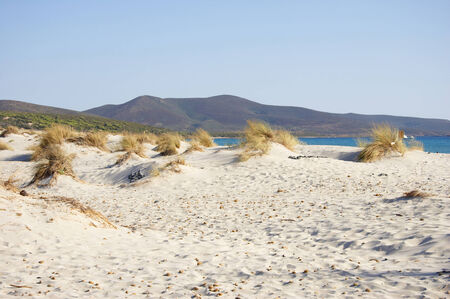 Le Dune beach, south of Sardinia, Italyの写真素材