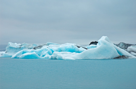 Icebergs in Jokulsarlon, south Icelandの写真素材