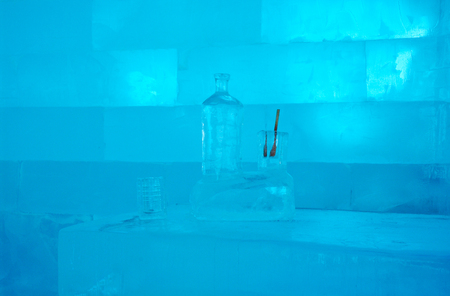 Icehotel in Jukkajarvi, Kiruna, north of Swedenのeditorial素材