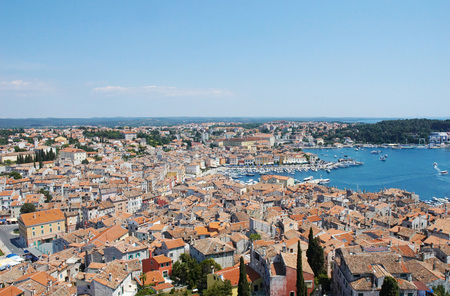 Town of Rovinj, Istria, Croatiaの写真素材