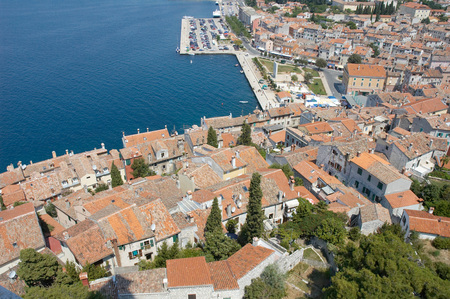Town of Rovinj, Istria, Croatiaの写真素材