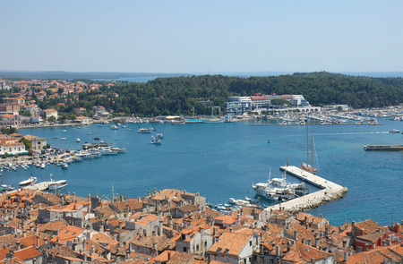 Town of Rovinj, Istria, Croatiaの写真素材