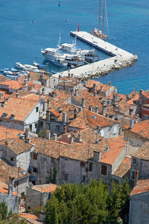 Town of Rovinj, Istria, Croatiaの写真素材