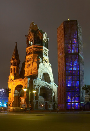 Kaiser-Wilhelm Gedachtniskirche, Berlin, Germanyの写真素材