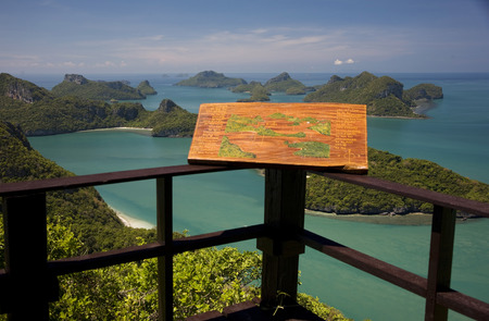 Angthong national park close to Koh Samui island, Thailandの写真素材
