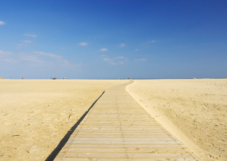 Chia beach in south of Sardinia, Italyの写真素材