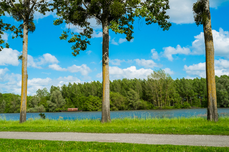 Loire river close to Angers, Franceの写真素材