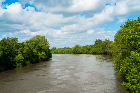 Loire river close to Angers, Franceの写真素材