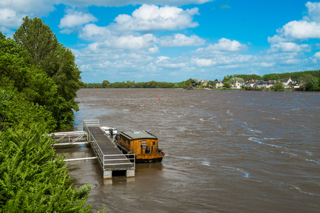 Loire village in Savennieres, Franceの写真素材